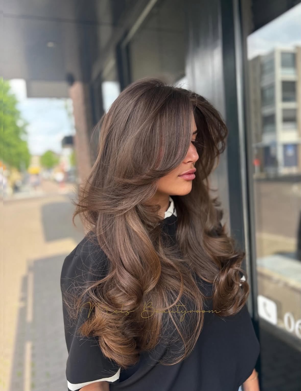 Balayage met natuurlijke golven